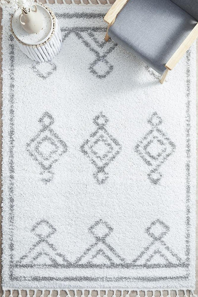 Casablanca Temara White Rug