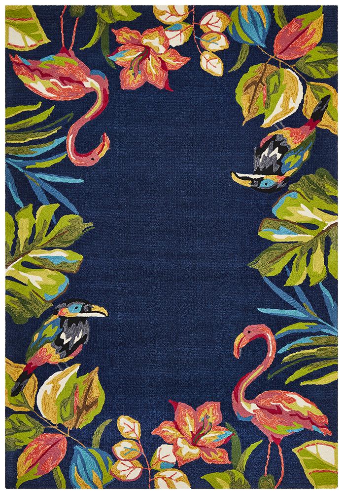 Copacabana Tropical Garden Stunning Indoor Outdoor Rug