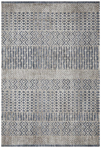 Levi Corey Navy Grey Rug